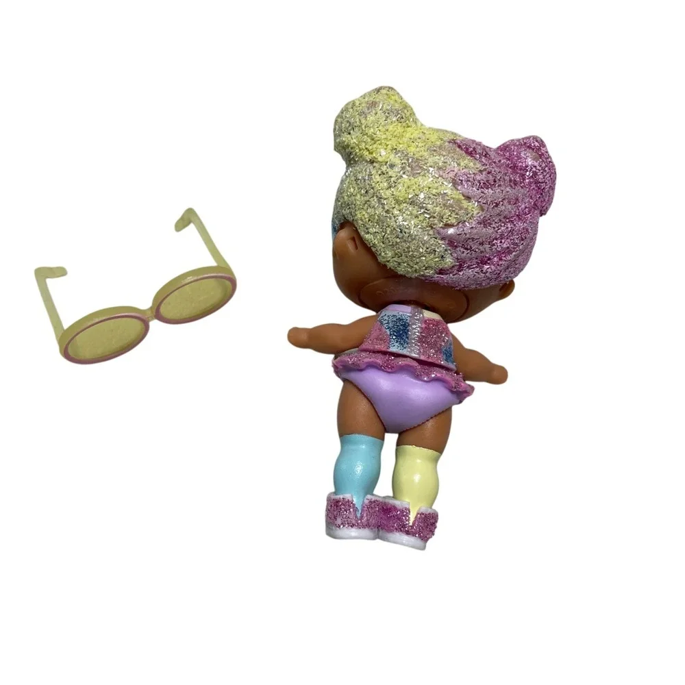 L O L  Surprise Bling Series Doll Bon Bon Glitter Hair and Outfit Large Glasses